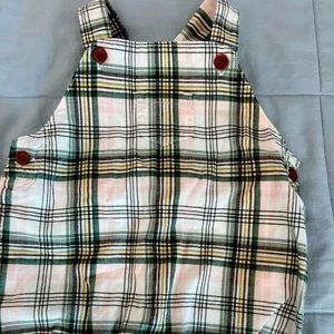 Unisex madras romper (sold as boys)